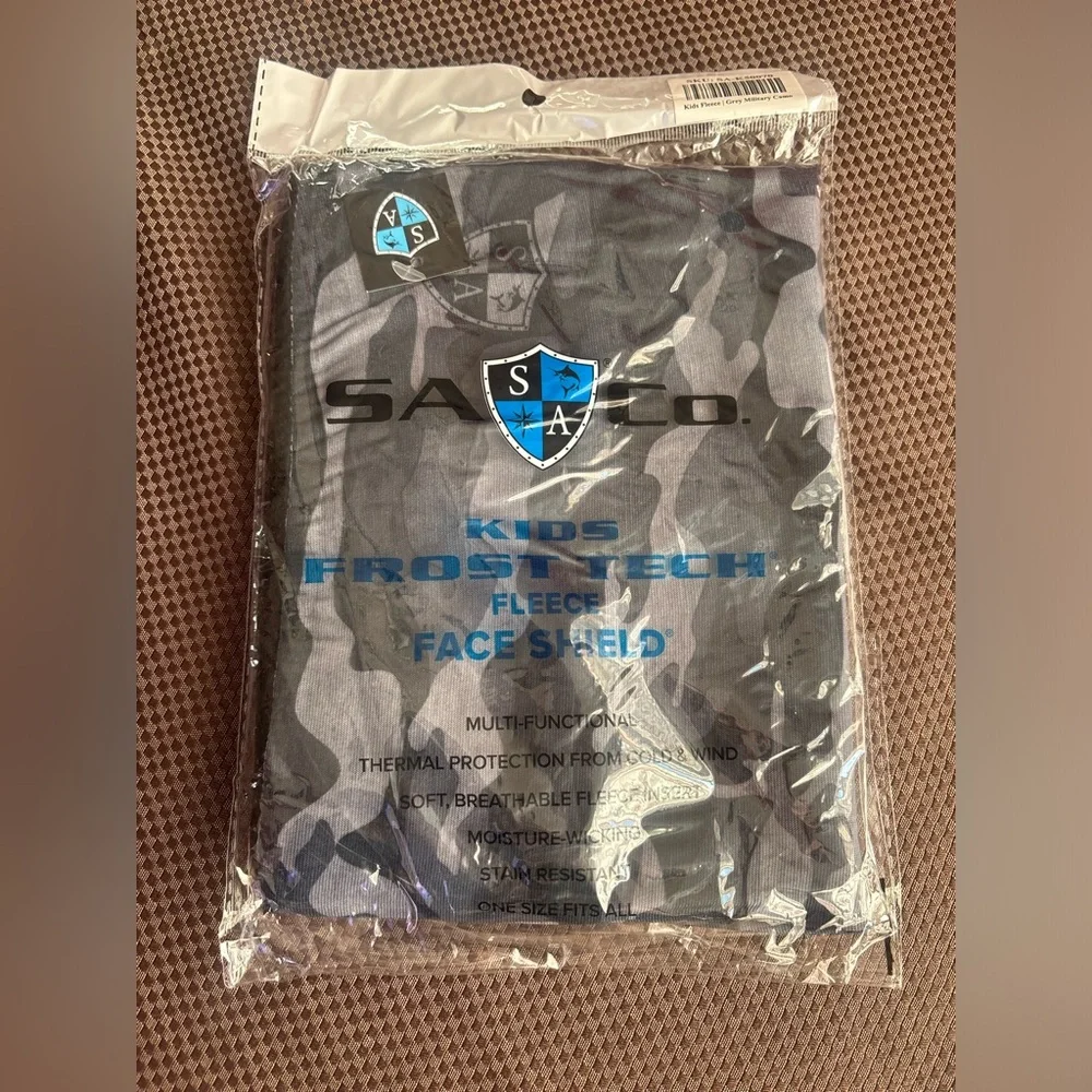 Kids Frost Tech Face Shield - Gray Camo